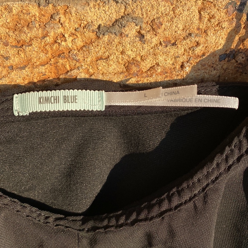 Kimchi Blue Sexy Black Crop Top Women’s Large - Picture 5 of 9